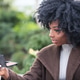 Pretty African American woman with black curly hair Pretty African American woman with black curly hair - PhotoDune Item for Sale