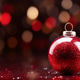 Sparkling Red Christmas Bauble on Bokeh Background Sparkling Red Christmas Bauble on Bokeh Background - PhotoDune Item for Sale