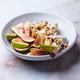 Oatmeal with figs, peanut butter, walnuts and maple syrup. Oatmeal with figs, peanut butter, walnuts and maple syrup. - PhotoDune Item for Sale