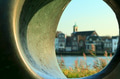 View of Dordrecht looking through a concrete tube View of Dordrecht looking through a concrete tube - PhotoDune Item for Sale