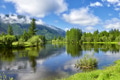 Beautiful Siberian small River in Mountain Valley Beautiful Siberian small River in Mountain Valley - PhotoDune Item for Sale