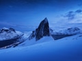 Mountain Segla and starry night sky, Senja islands, Norway. High mountains at the winter time. Mountain Segla and starry night sky, Senja islands, Norway. High mountains at the winter time. - PhotoDune Item for Sale