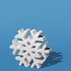Three Dimensinoal Snowflake Ornament on a Light Blue Background Three Dimensinoal Snowflake Ornament on a Light Blue Background - PhotoDune Item for Sale