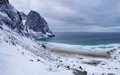 Panorama of ocean and mountains on the Lofoten islands, Norway. Waves on the sea shore. Panorama of ocean and mountains on the Lofoten islands, Norway. Waves on the sea shore. - PhotoDune Item for Sale