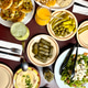 Spread of Middle Eastern food at a restaurant Spread of Middle Eastern food at a restaurant - PhotoDune Item for Sale