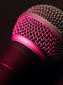 Vocal microphone in pink light Vocal microphone in pink light - PhotoDune Item for Sale