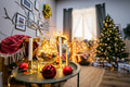 New Year interior. Room decorated to christmas celebration.Christmas tree New Year interior. Room decorated to christmas celebration.Christmas tree - PhotoDune Item for Sale