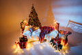 New Year interior. Room decorated to christmas celebration.Christmas tree New Year interior. Room decorated to christmas celebration.Christmas tree - PhotoDune Item for Sale