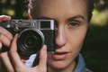 pretty girl with vintage camera pretty girl with vintage camera - PhotoDune Item for Sale