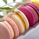 Colorful French macarons cookies in a white box close up Colorful French macarons cookies in a white box close up - PhotoDune Item for Sale
