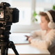 Kid recording his gameplay for vlog. Young boy video blogger making stream with his followers. Kid recording his gameplay for vlog. Young boy video blogger making stream with his followers. - PhotoDune Item for Sale