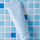 Light Blue Cosmetic Tube Mockup on Mosaic Tile Background Light Blue Cosmetic Tube Mockup on Mosaic Tile Background - PhotoDune Item for Sale
