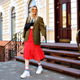 Elegant trendy blonde woman posing on the street Elegant trendy blonde woman posing on the street - PhotoDune Item for Sale