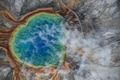 Aerial view of Grand prismatic spring in Yellowstone national park, USA Aerial view of Grand prismatic spring in Yellowstone national park, USA - PhotoDune Item for Sale