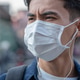Air pollution quality of dust PM 2.5. Man having wearing Protection mask Air pollution quality of dust PM 2.5. Man having wearing Protection mask - PhotoDune Item for Sale
