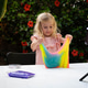 Cute caucasian girl playing with slime and explaining preparation process in video blog Cute caucasian girl playing with slime and explaining preparation process in video blog - PhotoDune Item for Sale