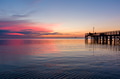 Pier on Mobile Bay at sunset Pier on Mobile Bay at sunset - PhotoDune Item for Sale