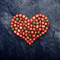 Strawberry heart. Strawberry heart. - PhotoDune Item for Sale