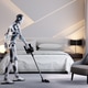Robot assistant vacuuming Robot assistant vacuuming - PhotoDune Item for Sale