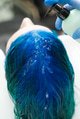 Hairdresser Applies Shampoo to Client's Blue Hair for Washing After Process of Coloring Hair Hairdresser Applies Shampoo to Client's Blue Hair for Washing After Process of Coloring Hair - PhotoDune Item for Sale