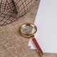 Paper sheets and magnifying glass Paper sheets and magnifying glass - PhotoDune Item for Sale