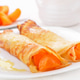 Crepes with apricot slices Crepes with apricot slices - PhotoDune Item for Sale