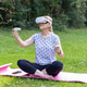 Caucasian Lady Practicing Digital Therapy with Virtual Reality Goggles in Park Caucasian Lady Practicing Digital Therapy with Virtual Reality Goggles in Park - PhotoDune Item for Sale