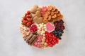 Charcuterie Valentines Day board with chocolate sweets. Charcuterie Valentines Day board with chocolate sweets. - PhotoDune Item for Sale