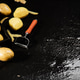 Fresh potatoes. On black background. Fresh potatoes. On black background. - PhotoDune Item for Sale
