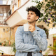 Young man drinking coffee in the garden Young man drinking coffee in the garden - PhotoDune Item for Sale