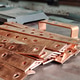 Heavy Duty Copper bar Strips Ready for Assembly in an Industrial Power Distribution Board. Heavy Duty Copper bar Strips Ready for Assembly in an Industrial Power Distribution Board. - PhotoDune Item for Sale