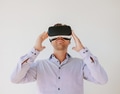 Man wearing a pair of VR glasses Man wearing a pair of VR glasses - PhotoDune Item for Sale