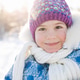 portrait of child in hat and scarf close-up outdoors in winter in snow portrait of child in hat and scarf close-up outdoors in winter in snow - PhotoDune Item for Sale