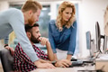 Programmer working in a software developing company Programmer working in a software developing company - PhotoDune Item for Sale