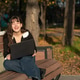 young woman wearing stylish casual clothes use laptop sit on bench, relax in autumn city park young woman wearing stylish casual clothes use laptop sit on bench, relax in autumn city park - PhotoDune Item for Sale