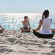 Group pranayama session on Sunny Baltic Sea beach Group pranayama session on Sunny Baltic Sea beach - PhotoDune Item for Sale