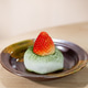 Matcha Green Tea Mochi with Fresh Strawberry Topping on Ceramic Plate Matcha Green Tea Mochi with Fresh Strawberry Topping on Ceramic Plate - PhotoDune Item for Sale