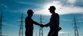 electricity station handshake electricity station handshake - PhotoDune Item for Sale