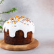 Traditional ukrainian easter cake with marshmallow glaze. Cottage cheese paskha. Easter table with t Traditional ukrainian easter cake with marshmallow glaze. Cottage cheese paskha. Easter table with t - PhotoDune Item for Sale