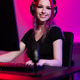 Young female streamer gaming in a neon-lit studio setup Young female streamer gaming in a neon-lit studio setup - PhotoDune Item for Sale