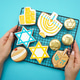Celebrating Hanukkah. The concept of the Hanukkah holiday. Celebrating Hanukkah. The concept of the Hanukkah holiday. - PhotoDune Item for Sale