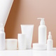 Cosmetic products on the table, white bottles and containers, mock-up scene Cosmetic products on the table, white bottles and containers, mock-up scene - PhotoDune Item for Sale