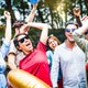 Happy mixed age people having fun out side cheering and dancing at excusive party Happy mixed age people having fun out side cheering and dancing at excusive party - PhotoDune Item for Sale