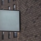 Blank Square Lightbox Sign Against A Brick Wall Blank Square Lightbox Sign Against A Brick Wall - PhotoDune Item for Sale