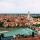 Verona cityscape from Castel San Pietro with the Adige River flowing through. Verona cityscape from Castel San Pietro with the Adige River flowing through. - PhotoDune Item for Sale