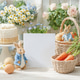 White postcard mockup with a spring garden background and a rabbit White postcard mockup with a spring garden background and a rabbit - PhotoDune Item for Sale