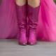 Pink Cowgirl Boots and Tulle Skirt Close-Up Pink Cowgirl Boots and Tulle Skirt Close-Up - PhotoDune Item for Sale