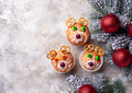 Christmas cupcake in shape of deer or bear Christmas cupcake in shape of deer or bear - PhotoDune Item for Sale