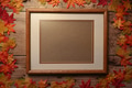 Vintage photo frame with autumn maple leaves on wooden background. Vintage photo frame with autumn maple leaves on wooden background. - PhotoDune Item for Sale