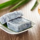 Kuih Pulut Tai Tai. Peranakan blue glutinous rice cake with kaya jam ...